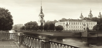 View On St. Nicholas Cathedral, St. Petersburg by Ryazanov Pricing Limited Edition Print image