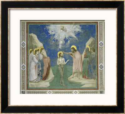 Baptism Of Christ by Giotto Di Bondone Pricing Limited Edition Print image