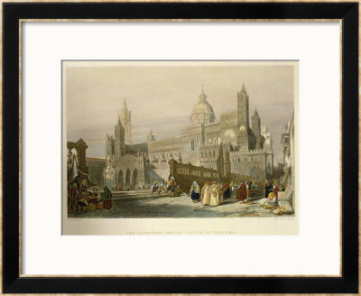 The Cathedral At Palermo, Sicily by William Leighton Leitch Pricing Limited Edition Print image