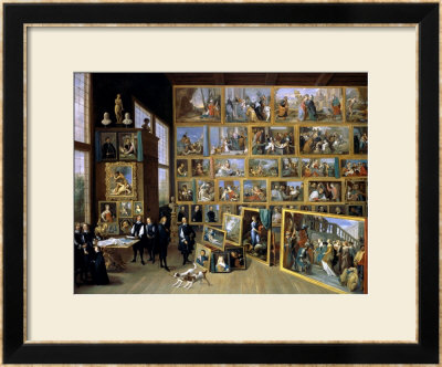 The Archduke Leopold Wilhelm (1614-62) In His Picture Gallery In Brussels, 1651 by David Teniers The Younger Pricing Limited Edition Print image