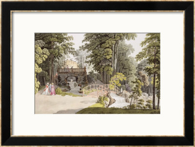 View Of The Cascade At Erlaw, Vienna, From Pleasure Gardens In And Around Vienna by Laurenz Janscha Pricing Limited Edition Print image
