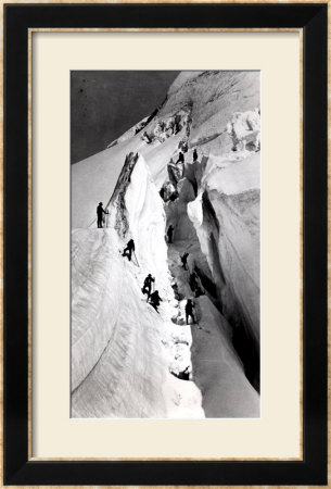 Climbers Ascending Mont Blanc, Circa 1860 by Bisson Freres Studio Pricing Limited Edition Print image