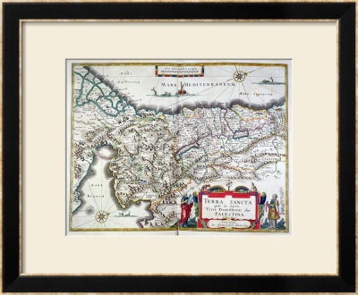 Map Of The Holy Land, Published In Amsterdam, 1629 by Willem Janszoon Blaeu Pricing Limited Edition Print image