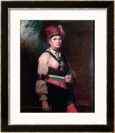 Joseph Brant, Chief Of The Mohawks, 1742-1807 by George Romney Pricing Limited Edition Print image