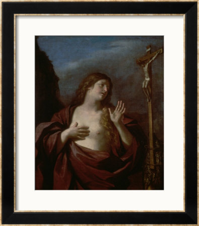 Mary Magdalene In The Desert by Guercino (Giovanni Francesco Barbieri) Pricing Limited Edition Print image