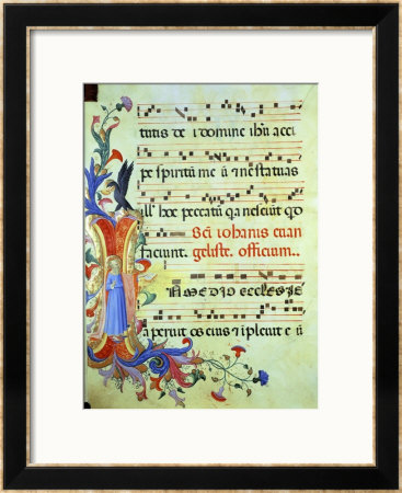Historiated Initial I Depicting St. John The Evangelist by Fra Angelico Pricing Limited Edition Print image