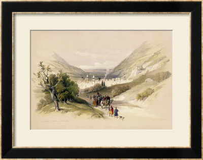 Entrance To Nablous, April 17Th 1839, Plate 41 From Volume I Of The Holy Land by David Roberts Pricing Limited Edition Print image