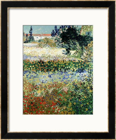 Garden In Bloom, Arles, 1888 by Vincent Van Gogh Pricing Limited Edition Print image
