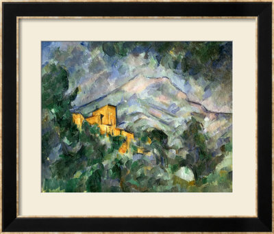 Montagne Sainte-Victoire And The Black Chateau, 1904-06 by Paul Cézanne Pricing Limited Edition Print image
