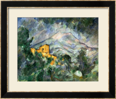 Montagne Sainte-Victoire And The Black Chateau, 1904-06 by Paul Cezanne Pricing Limited Edition Print image