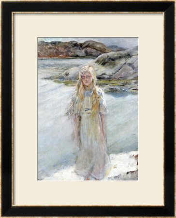 At The Waters Edge by Christian Krohg Pricing Limited Edition Print image