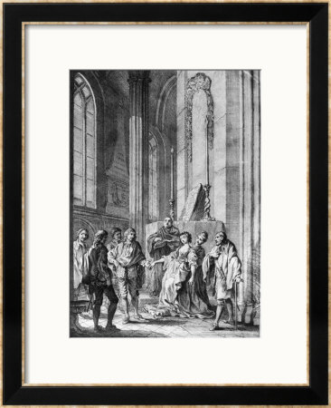 Claudio Accusing Hero Of Faithlessness, Act Iv Scene I From Much Ado About Nothing by Francis Hayman Pricing Limited Edition Print image