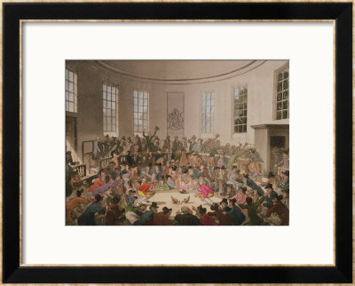 Royal Cock Pit, From Ackermann's Microcosm Of London by Thomas Rowlandson Pricing Limited Edition Print image