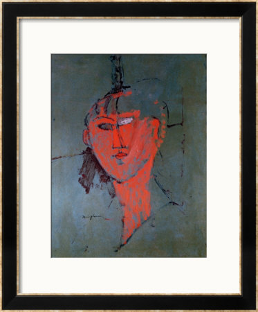 The Red Head, Circa 1915 by Amedeo Modigliani Pricing Limited Edition Print image