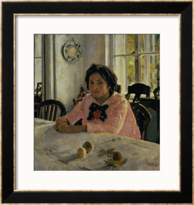 Girl With Peaches, 1887 by Valentin Aleksandrovich Serov Pricing Limited Edition Print image