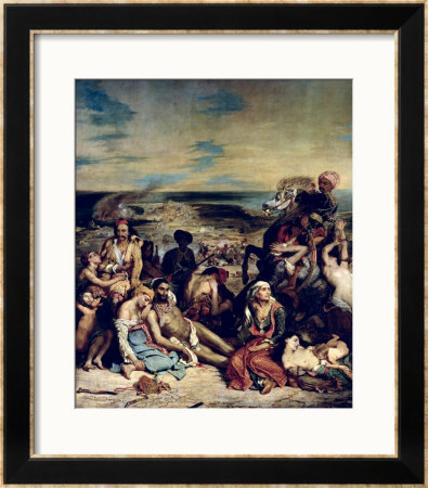 Scenes From The Massacre Of Chios, 1822 by Eugene Delacroix Pricing Limited Edition Print image