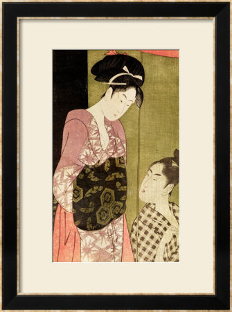 A Man Painting A Woman by Utamaro Kitagawa Pricing Limited Edition Print image