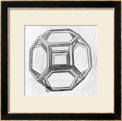 Polyhedron, From De Divina Proportione By Luca Pacioli, Published 1509, Venice by Leonardo Da Vinci Pricing Limited Edition Print image