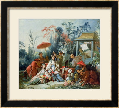 The Chinese Garden, Circa 1742 by Francois Boucher Pricing Limited Edition Print image