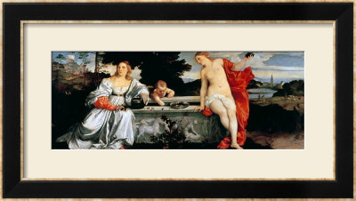 Sacred And Profane Love, Circa 1515 by Titian (Tiziano Vecelli) Pricing Limited Edition Print image