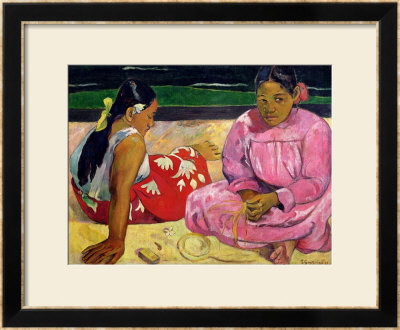 Women Of Tahiti, On The Beach, 1891 by Paul Gauguin Pricing Limited Edition Print image