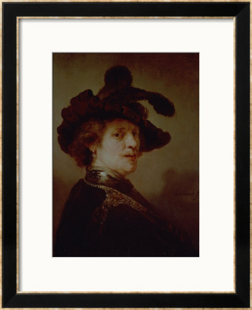 Self Portrait In Fancy Dress, 1635-36 by Rembrandt Van Rijn Pricing Limited Edition Print image