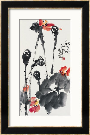 Lotuses In Autumn by Deng Jiafu Pricing Limited Edition Print image