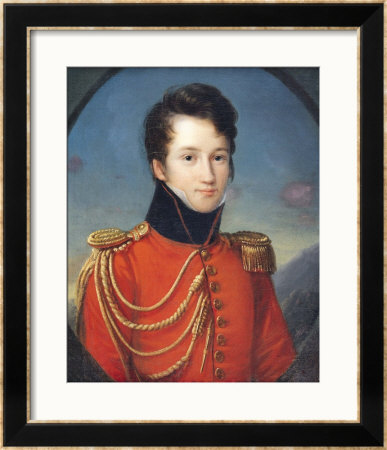 Portrait Of Alfred De Vigny by Francois Josephe Kinson Pricing Limited Edition Print image