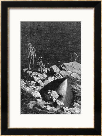 Illustration From From The Earth To The Moon By Jules Verne (1828-1905) Paris, Hetzel by Emile Antoine Bayard Pricing Limited Edition Print image