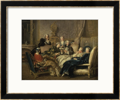 A Reading From Moliere by Jean Francois De Troy Pricing Limited Edition Print image
