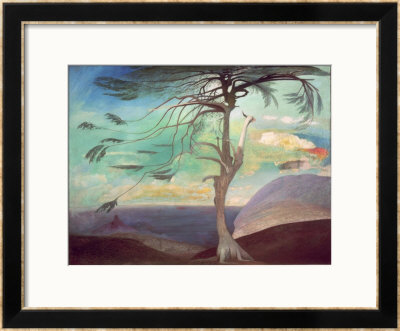 The Solitary Cedar, 1907 by Tivador Csontvary Kosztka Pricing Limited Edition Print image