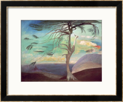 The Solitary Cedar, 1907 by Tivador Csontvary Kosztka Pricing Limited Edition Print image
