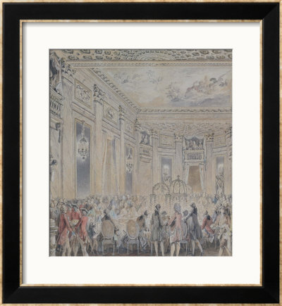 Feast Given By Madame Du Barry For Louis Xv On 2Nd September 1771 by Jean-Michel Moreau The Younger Pricing Limited Edition Print image