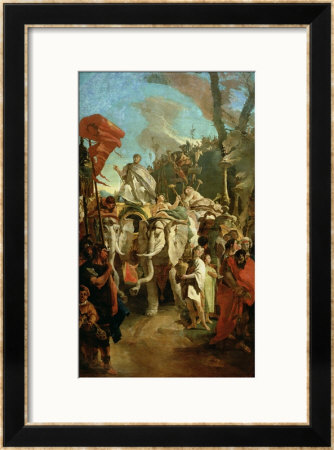 The Triumph Of The Commander Manius Curius Dentatus, 1725-30 by Giovanni Battista Tiepolo Pricing Limited Edition Print image