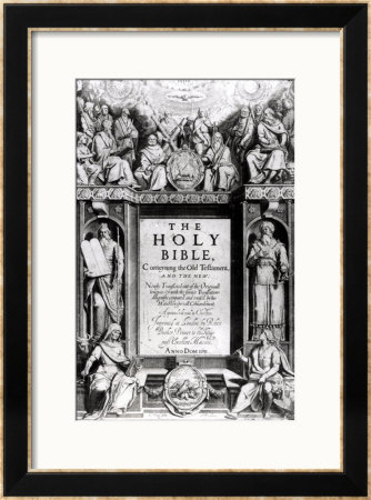 Frontispiece To The Holy Bible, Published By Robert Barker, 1611 by Cornelis Boel Pricing Limited Edition Print image