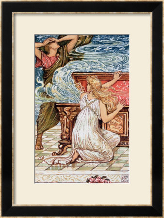 Pandora Opens The Box, Illustration For The Greek Mythological Legend, Published In 1910 by Walter Crane Pricing Limited Edition Print image