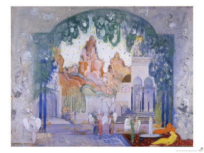 Set Design For Les Sylphides by Boris Anisfeld Pricing Limited Edition Print image