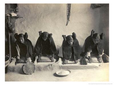 The Hopi Mealing Trough by Edward S. Curtis Pricing Limited Edition Print image