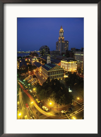 Aerial View, Fanueil Hall Marketplace, Boston, Ma by Kindra Clineff Pricing Limited Edition Print image