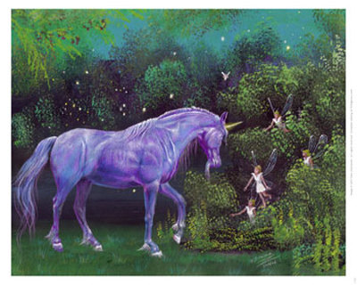 Unicorn In Fairyland by Dale Ziemianski Pricing Limited Edition Print image