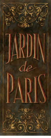 Vintage Jardin Panel by Fabrice De Villeneuve Pricing Limited Edition Print image