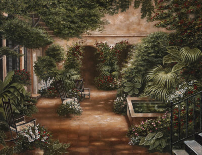 Courtyard In New Orleans Ii by Betsy Brown Pricing Limited Edition Print image