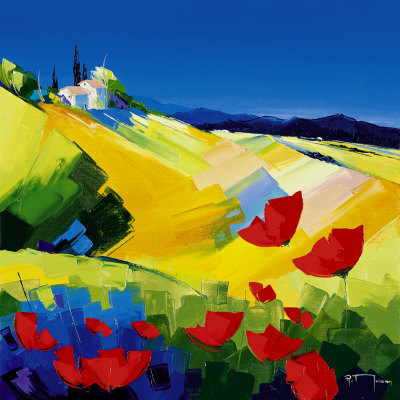 Les Coquelicots De Sault by Richard Moisan Pricing Limited Edition Print image