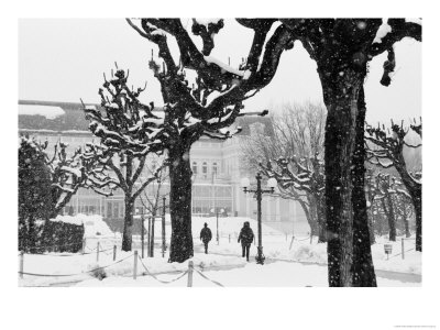 Winter, Mirabellgarten, Salzburg, Austria by Walter Bibikow Pricing Limited Edition Print image