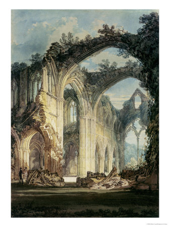 Inside Of Tintern Abbey, Monmouthshire, Circa 1794 by William Turner Pricing Limited Edition Print image