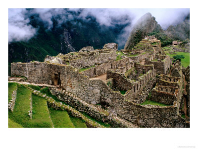 Overview Of Terraced Royal Inca Ruins, Machu Picchu, Peru by Jeffrey Becom Pricing Limited Edition Print image
