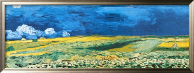Wheatfield Under A Cloudy Sky, 1890 by Vincent Van Gogh Pricing Limited Edition Print image