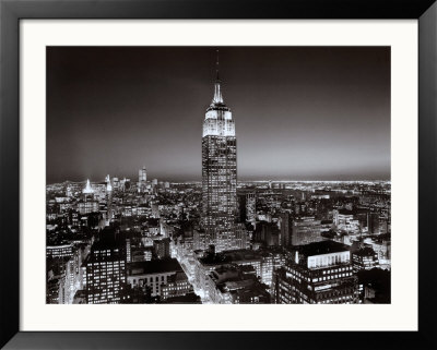 Empire State Building At Night by Henri Silberman Pricing Limited Edition Print image