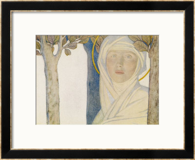 Saint Brigid Irish Slave Who Became A Nun Who Became A Saint Also Known As Bride Bridget by Cayley Robinson Pricing Limited Edition Print image