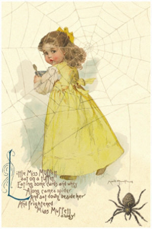 Little Miss Muffett by Maud Humphrey Pricing Limited Edition Print image